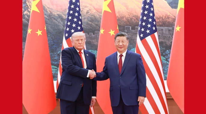 习近平同美国总统特朗普会谈