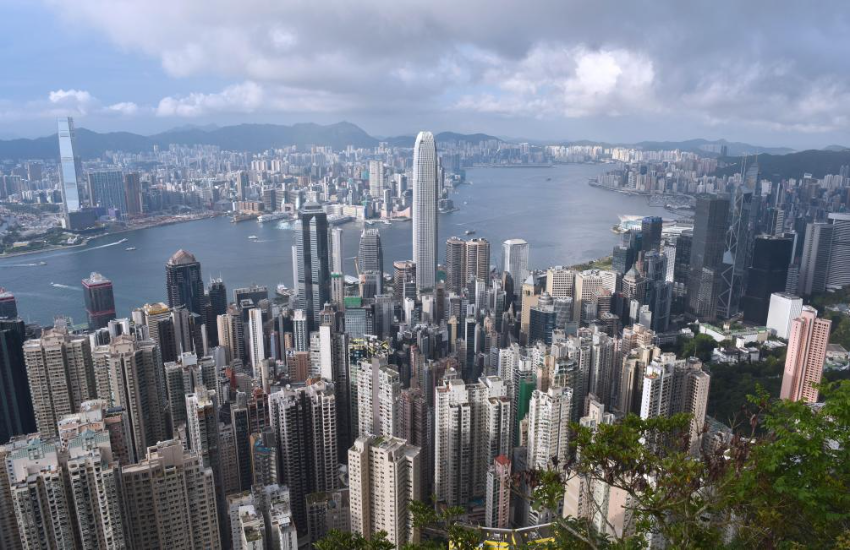 这是5月13日拍摄的香港城市风光。 这是5月13日拍摄的香港城市风光。