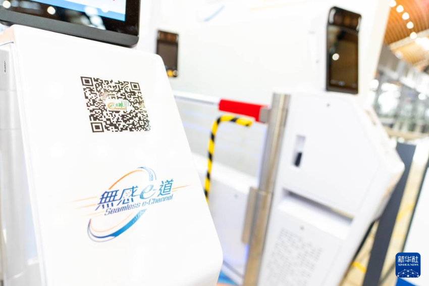 6月11日拍摄的港珠澳大桥香港口岸“无感e-道”。