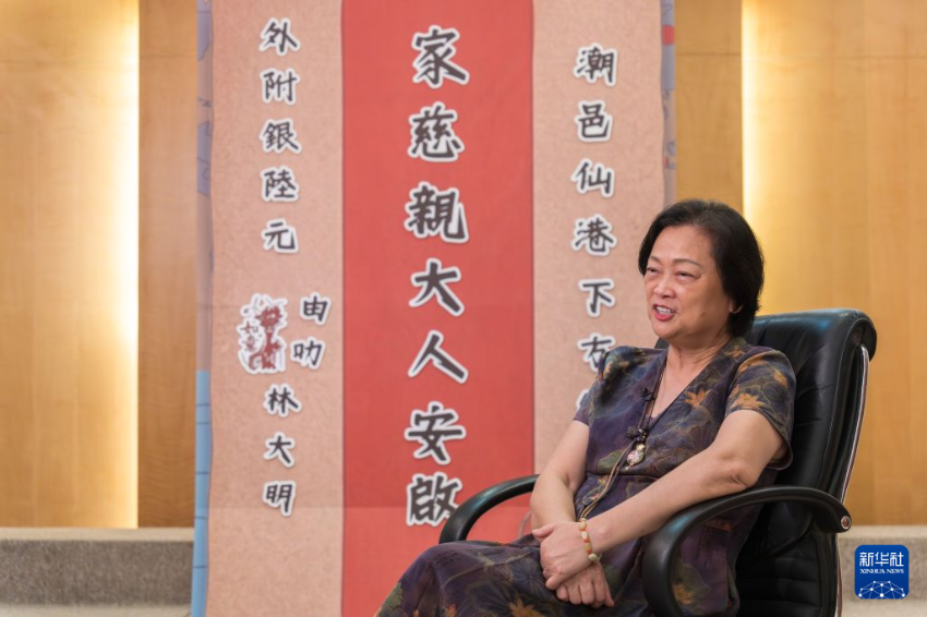 6月8日，香港潮州商会会长高佩璇接受采访。