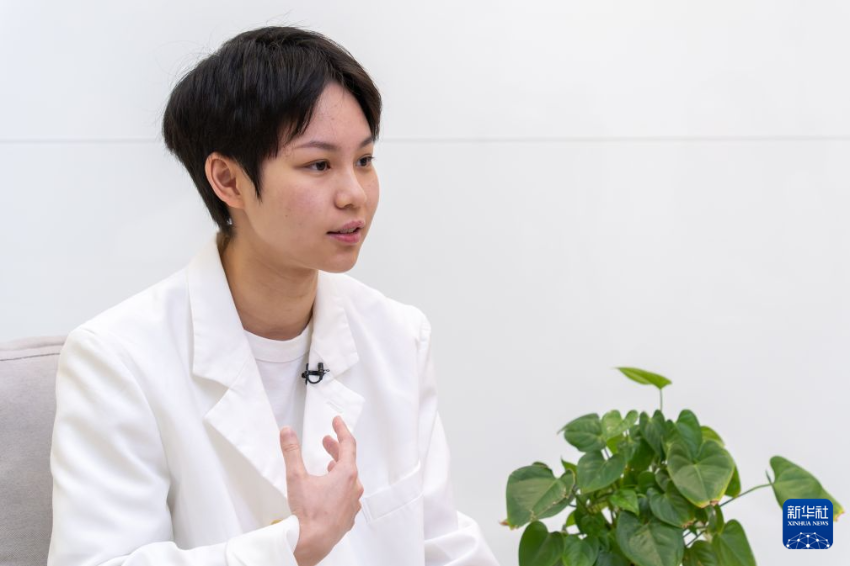 6月15日，海外潮人企业家协会会员林纪潼接受采访。