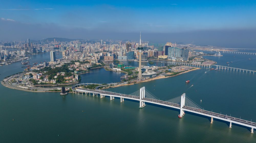 2024年12月11日，澳门半岛的景色（无人机照片）。