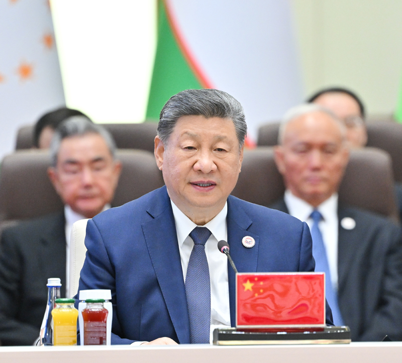 当地时间9月1日下午，国家主席习近平在比什凯克出席“上海合作组织+”会议并发表题为《共同倡导平等有序的世界多极化 实现更加公正合理的全球治理》的重要讲话。