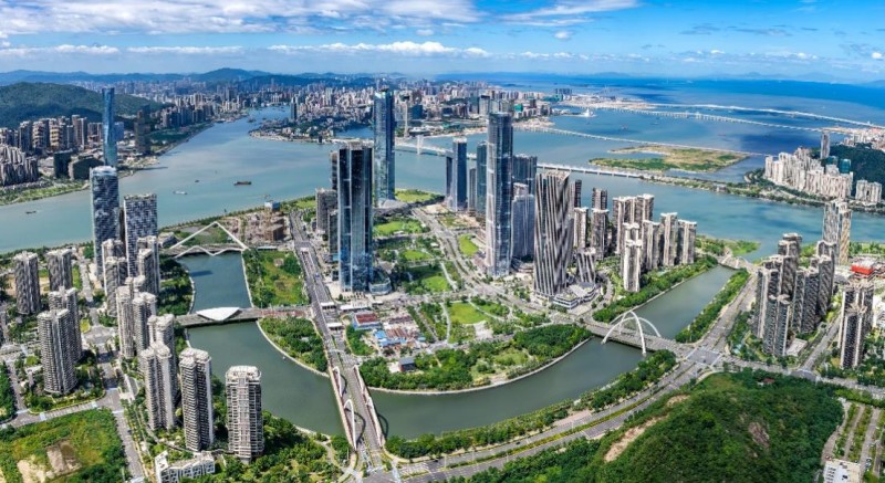 图为横琴粤澳深度合作区从蓝图变为实景。