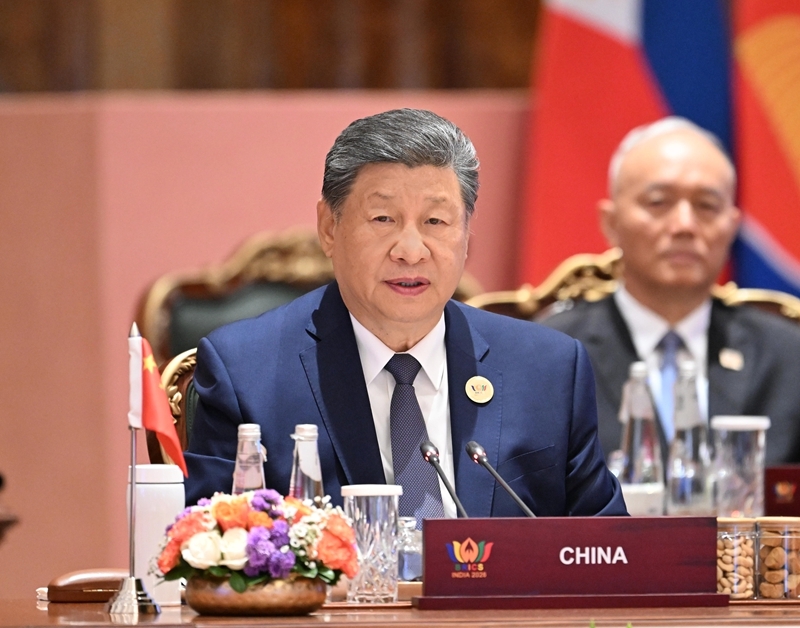 当地时间9月13日上午,国家主席习近平在新德里出席金砖国家领导人第十八次会晤第二阶段会议,并发表题为《筑牢金砖合作根基 壮大全球南方力量》的重要讲话。 当地时间9月13日上午,国家主席习近平在新德里出席金砖国家领导人第十八次会晤第二阶段会议,并发表题为《筑牢金砖合作根基 壮大全球南方力量》的重要讲话。