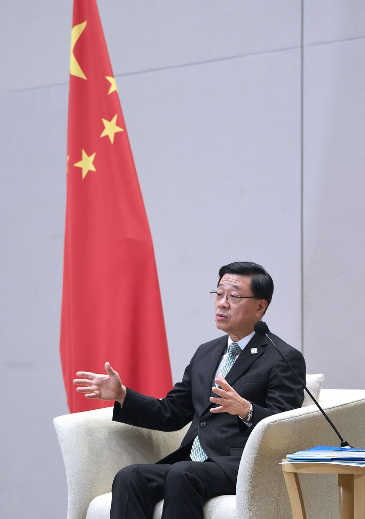 9月17日,香港特区行政长官李家超接受新华社等媒体采访。 9月17日,香港特区行政长官李家超接受新华社等媒体采访。