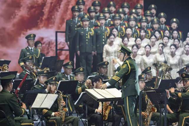 粤港澳青年国防教育音乐会。 粤港澳青年国防教育音乐会。