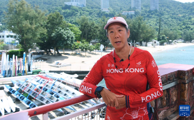 香港域多利游乐会的主席李美韶接受记者采访(9月10日摄)。 香港域多利游乐会的主席李美韶接受记者采访(9月10日摄)。