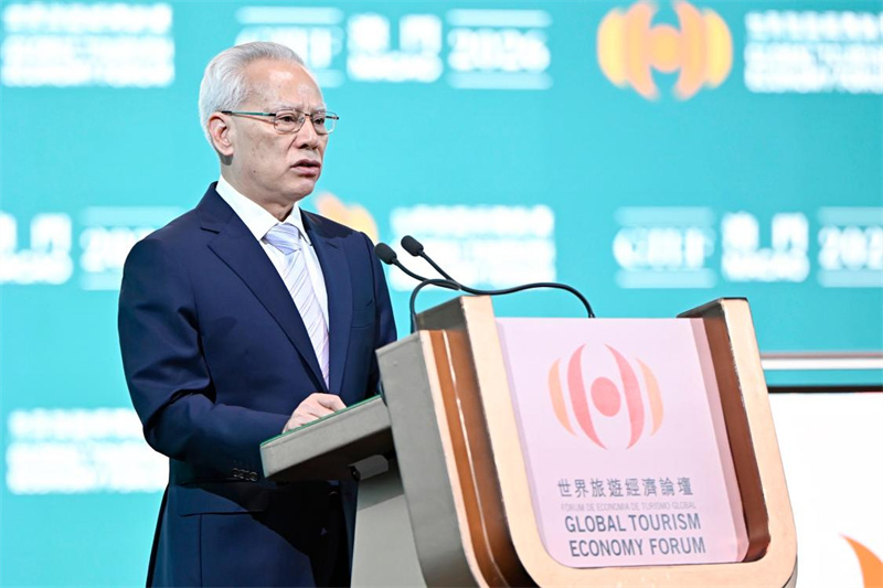 澳门特区行政长官岑浩辉致欢迎辞。 澳门特区行政长官岑浩辉致欢迎辞。