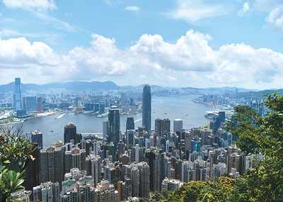 香港城市风光。