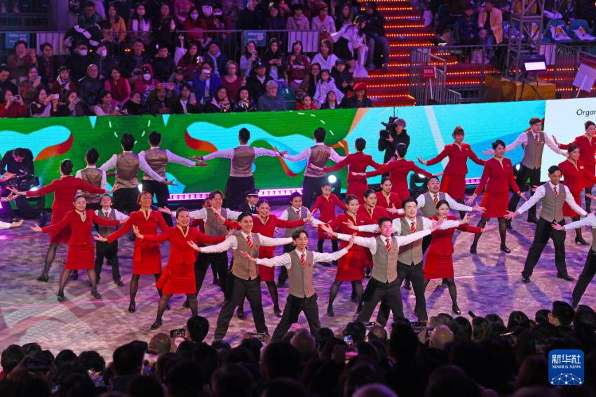 1月29日，演员在香港新春国际汇演之夜上表演。