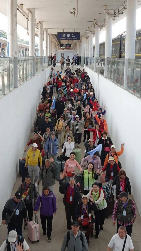 京津冀携手粤港澳首趟银发旅游列车抵粤