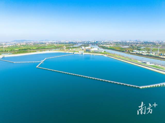 广州南沙区，珠三角水资源配置工程高新沙水库。