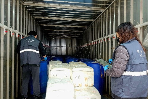 图为首批通过电子证书快速通关的内地供澳水产品。