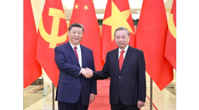 习近平同越共中央总书记苏林举行会谈