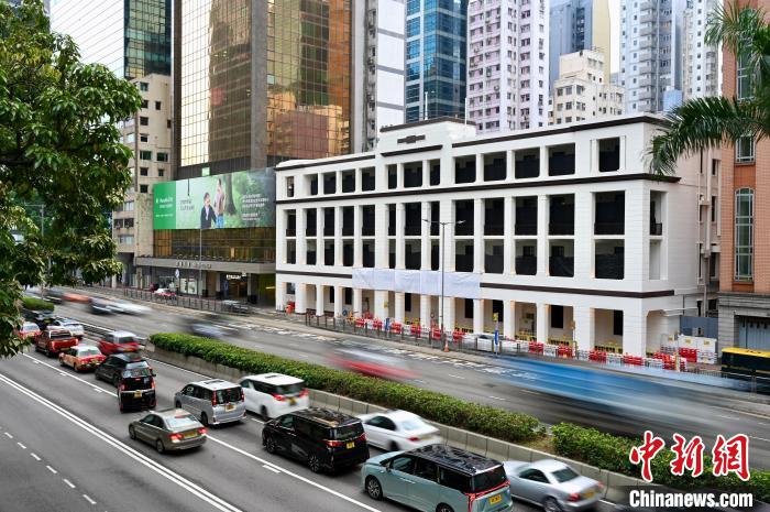 5月29日，选址在香港旧湾仔警署的国际调解院总部正在进行改建工程。