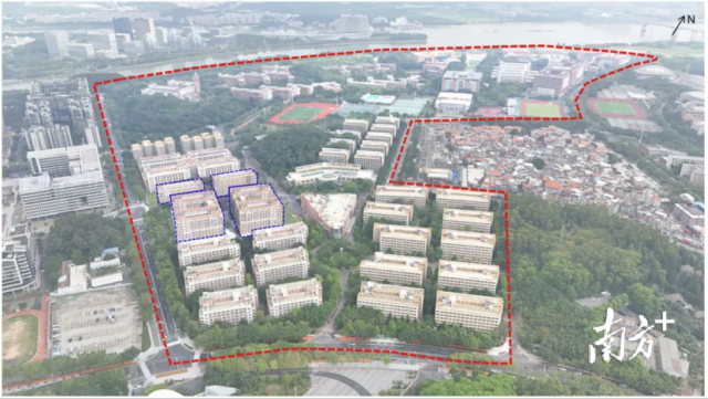 中山大学广州校区东校园实景融入图