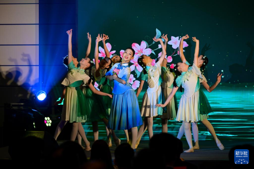 这是8月20日在活动现场拍摄的节目表演。