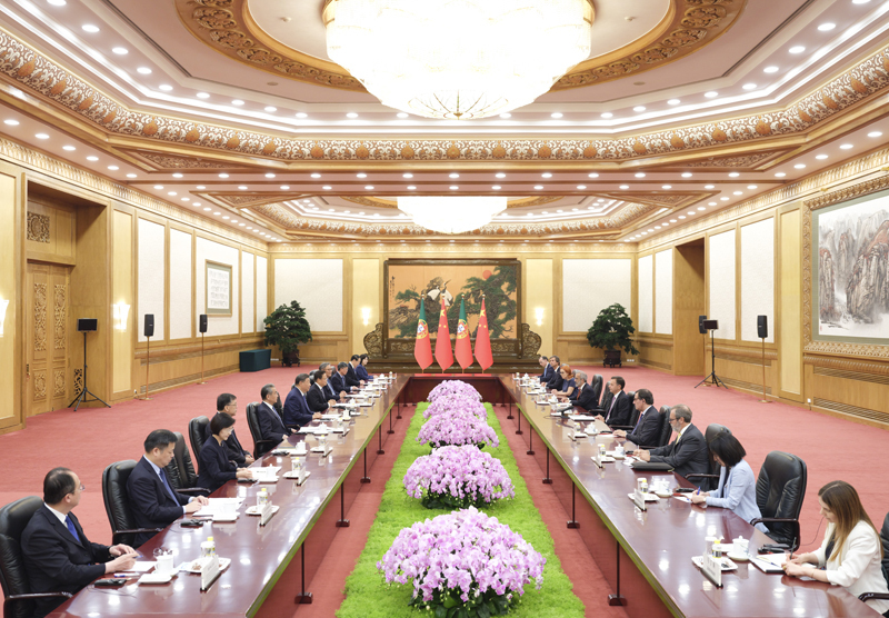 9月9日上午，国家主席习近平在北京人民大会堂会见葡萄牙总理蒙特内格罗。