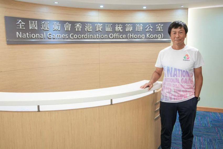 图为香港特区政府全运会统筹办公室主任杨德强。 图为香港特区政府全运会统筹办公室主任杨德强。