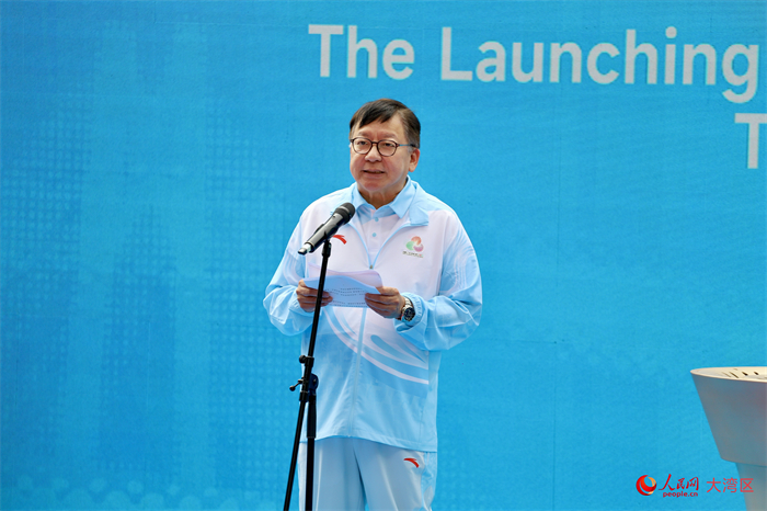 香港特区署理行政长官陈国基致辞。人民网 严小晶摄 香港特区署理行政长官陈国基致辞。人民网 严小晶摄