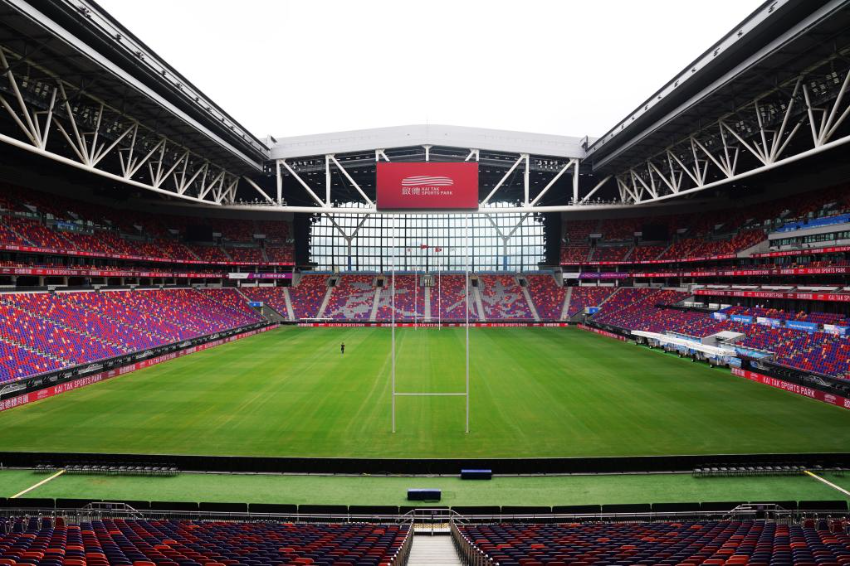 这是11月6日拍摄的位于香港启德体育园内的启德主场馆。 这是11月6日拍摄的位于香港启德体育园内的启德主场馆。