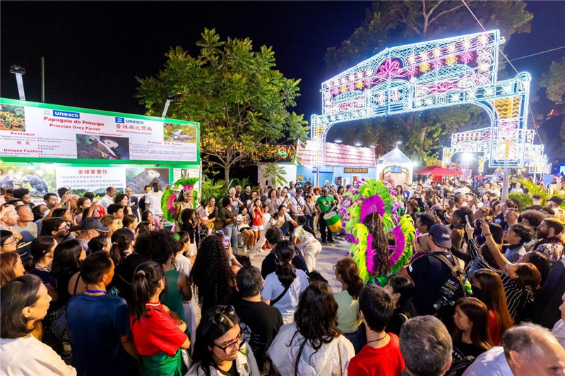 图为“银娱呈献：小区传统歌舞表演”。