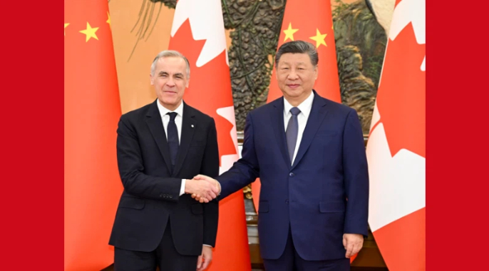 习近平会见加拿大总理卡尼