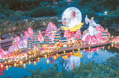 图为二〇二六年粤港澳大湾区灯会现场。