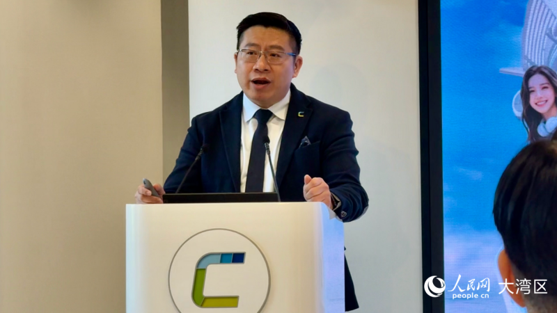 香港数码港智慧城市及数码转型总监蔡伟杰介绍活动亮点。