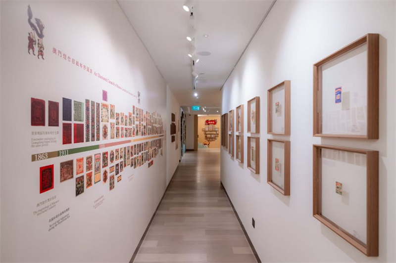 展场全景展示始自1863年的澳门炮竹手工业。 展场全景展示始自1863年的澳门炮竹手工业。
