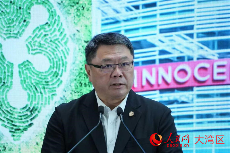 香港科技园公司主席查毅超致辞。 香港科技园公司主席查毅超致辞。