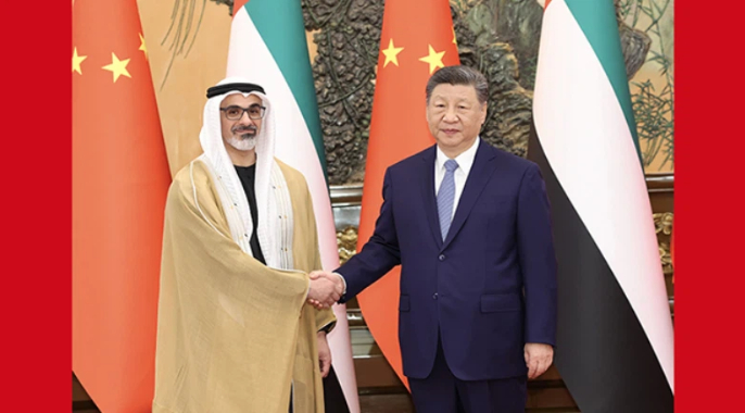 习近平会见阿联酋阿布扎比王储哈立德