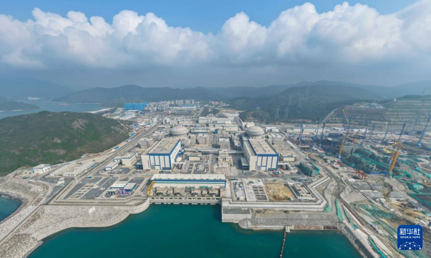 这是4月20日拍摄的中广核广东太平岭核电项目（无人机照片）。