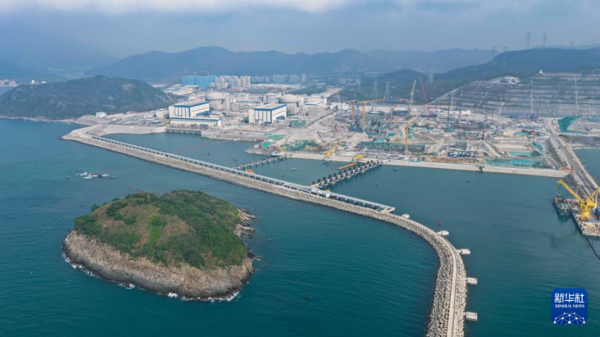 这是4月20日拍摄的中广核广东太平岭核电项目（无人机照片）。